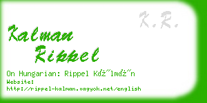 kalman rippel business card